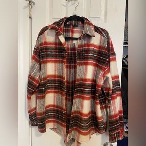 Oversized flannel Shacket